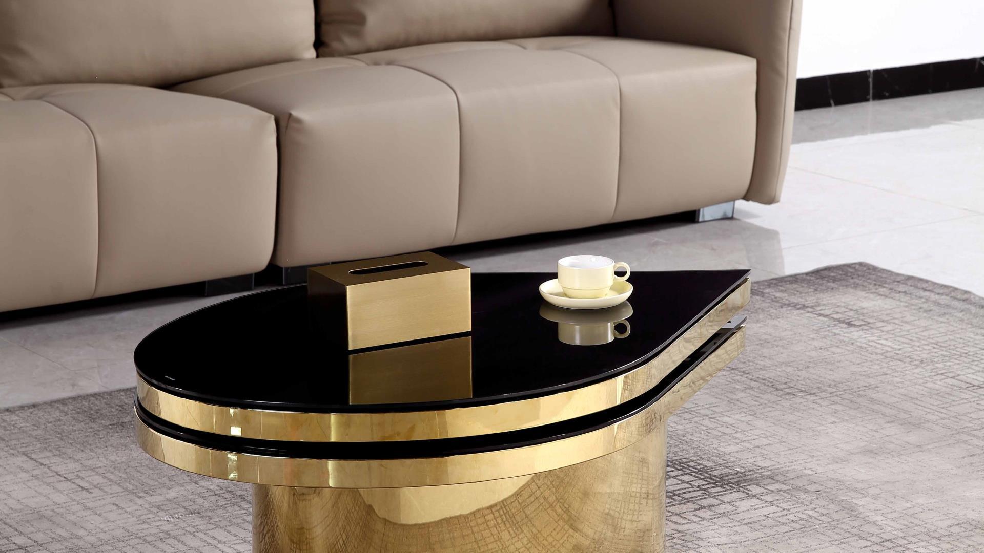 379 Coffee Table GOLD BLACK