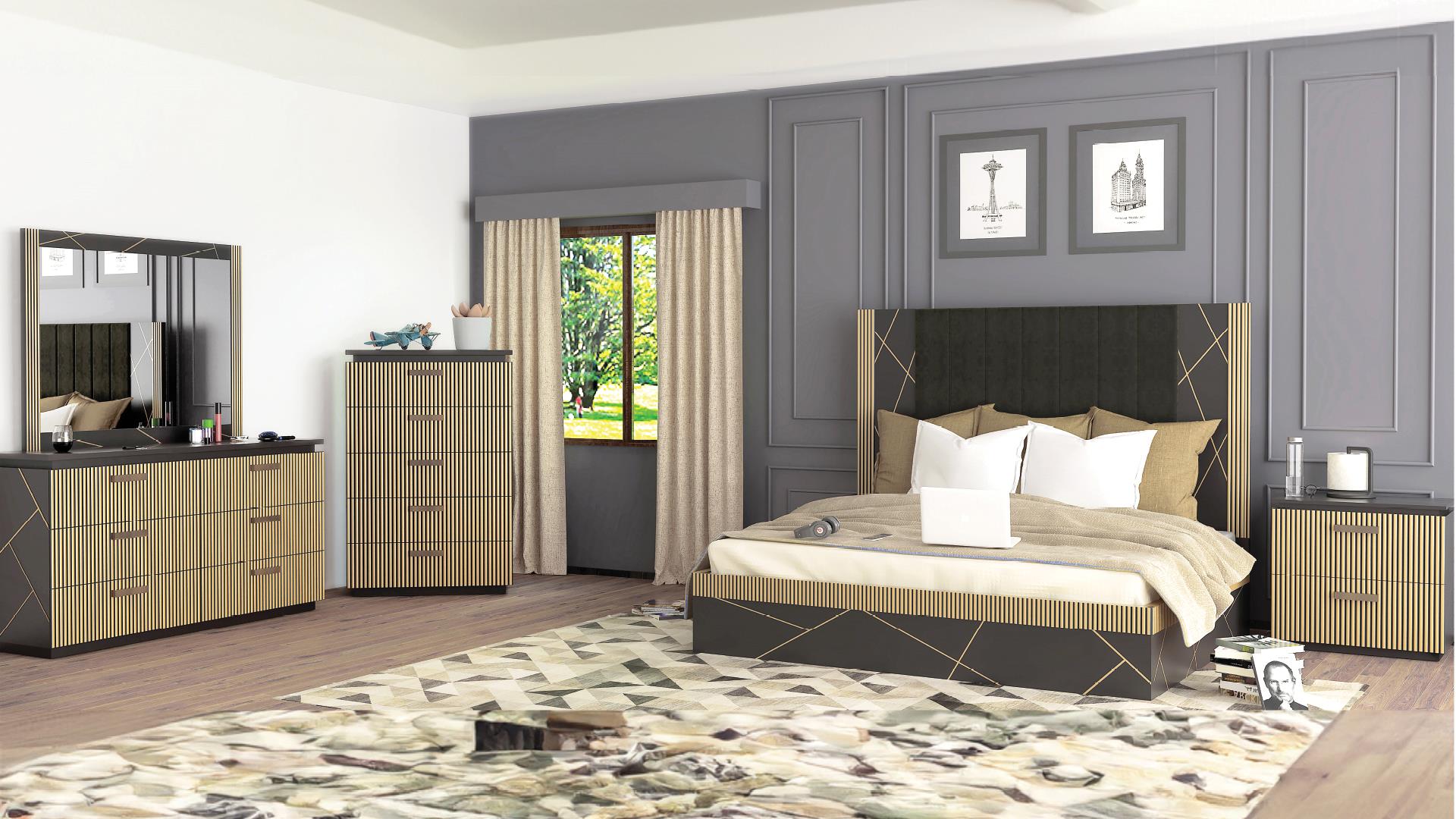 ALLURE BEDROOM SET 8PCS