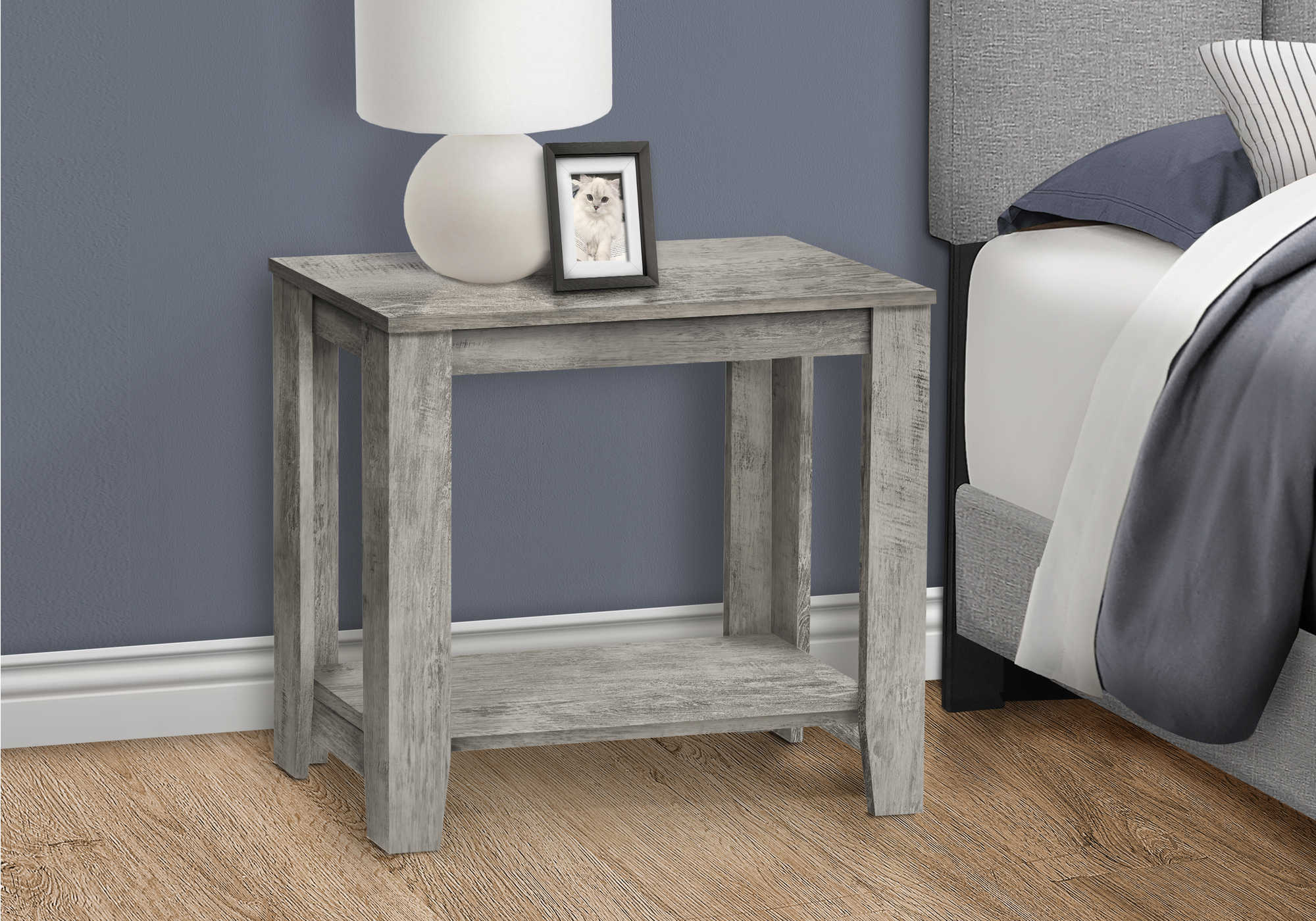 nightstand - 22"h / industrial grey   i3380