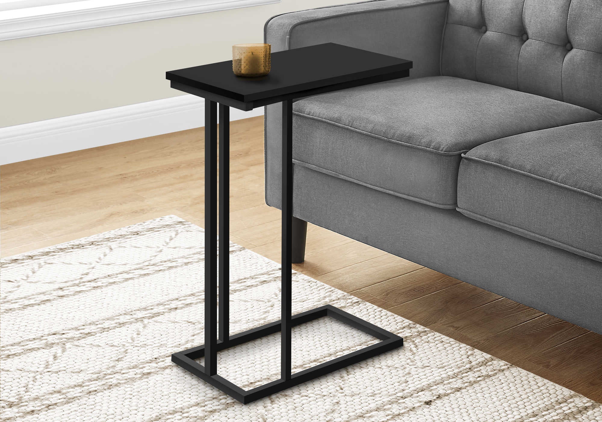 accent table - 25"h / black / black metal i3467