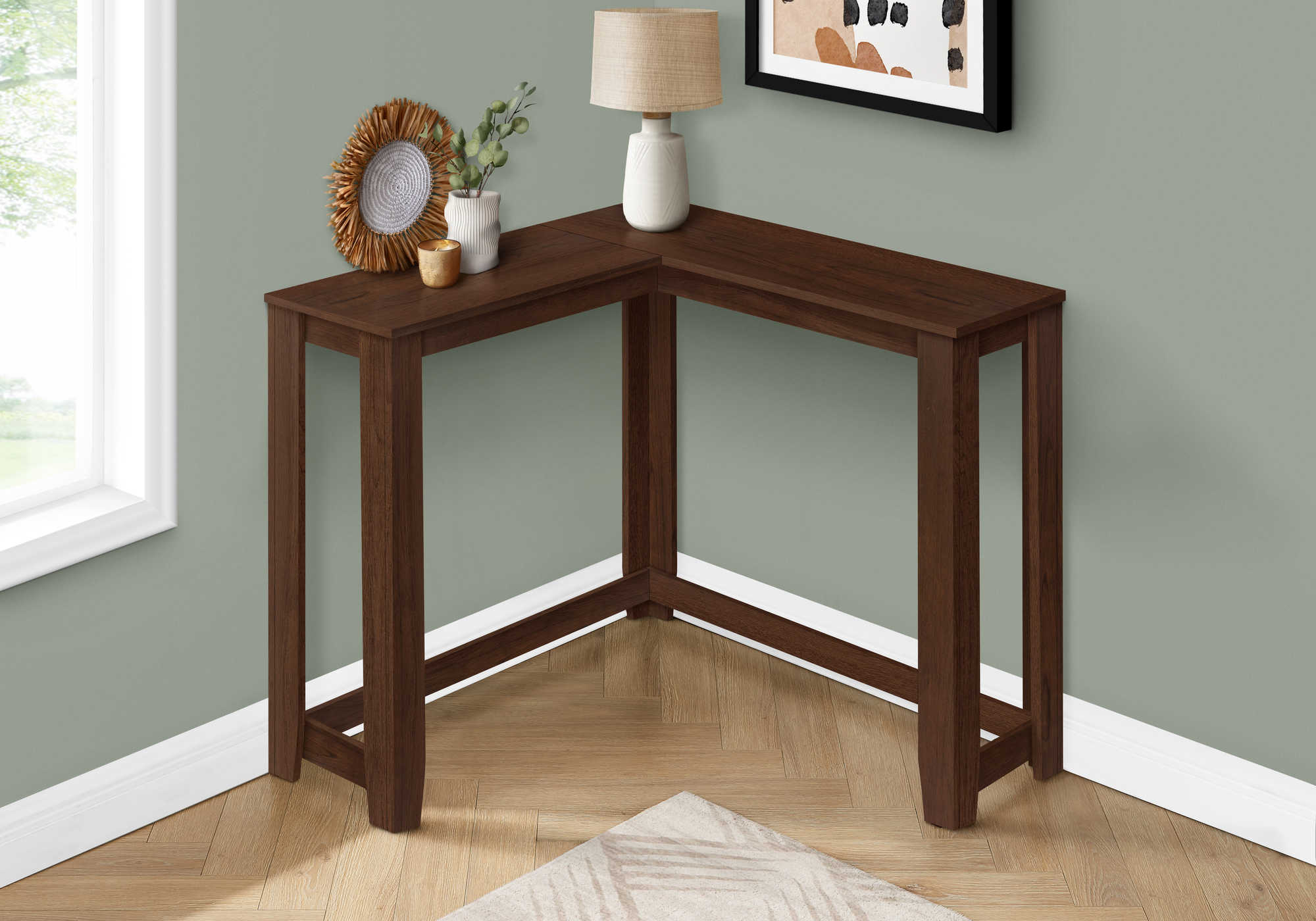 accent table - 36" / cherry corner console i3661