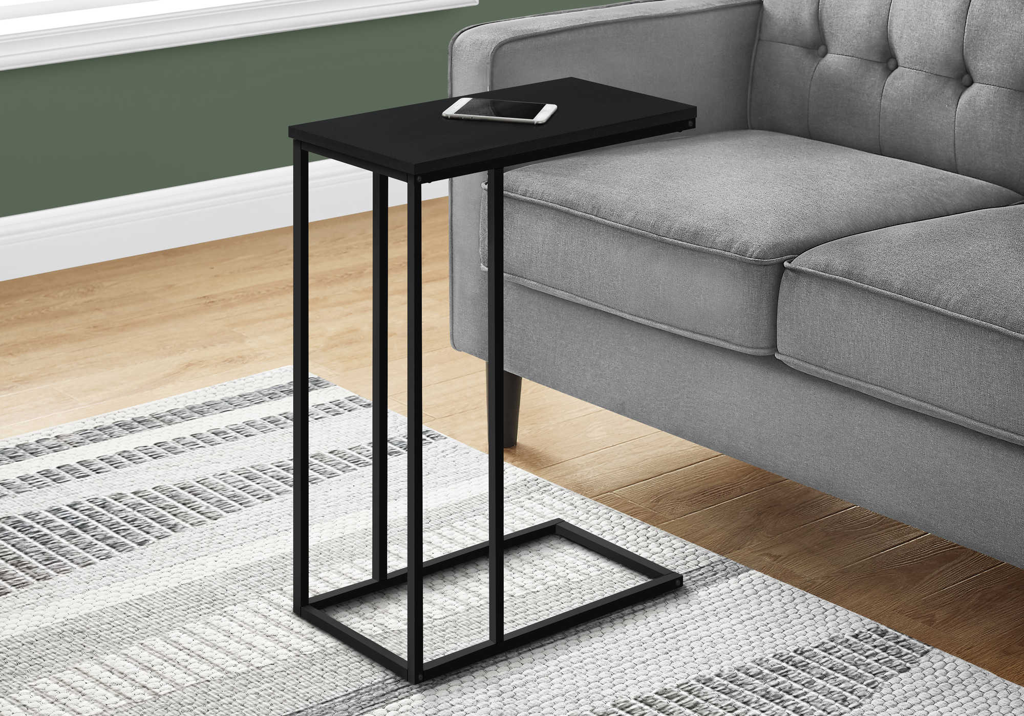 accent table - 25"h / black / black metal i3761