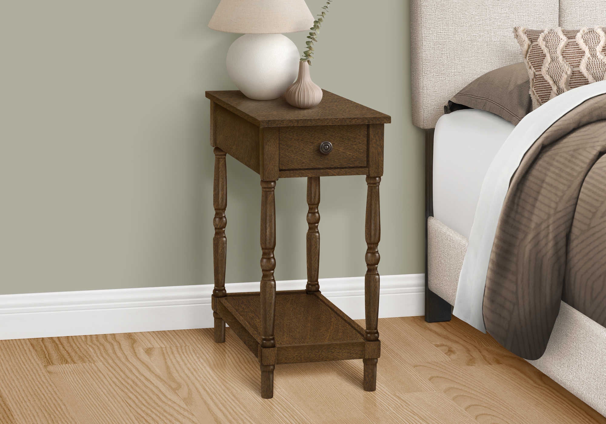 nightstand - 24"h / espresso veneer end table i3957