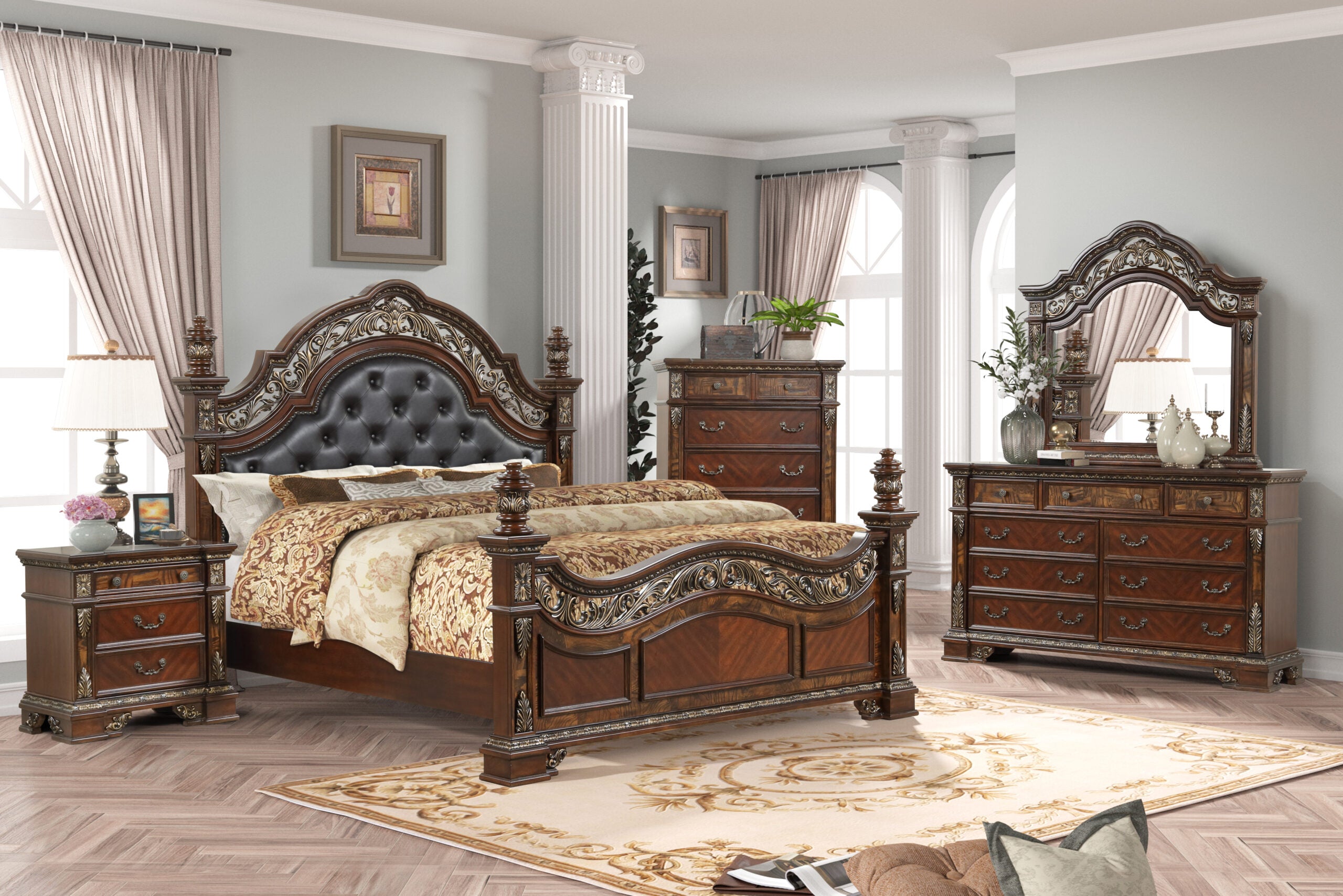 ROSANA BEDROOM SET Solid Wood