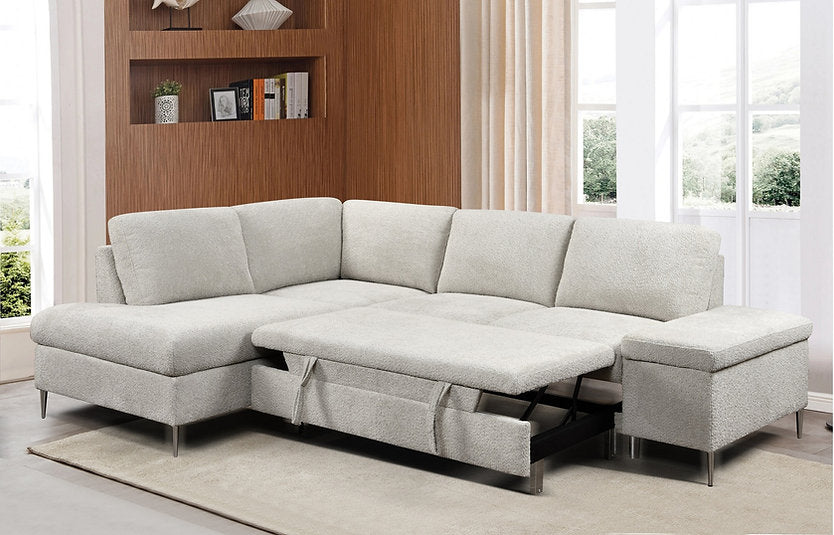 IF-9023 LHF - Sofa Sectional (Boucle Fabric)