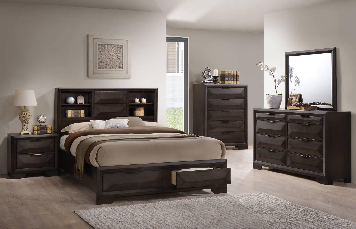 Image of laura bedroom set 8pcs.