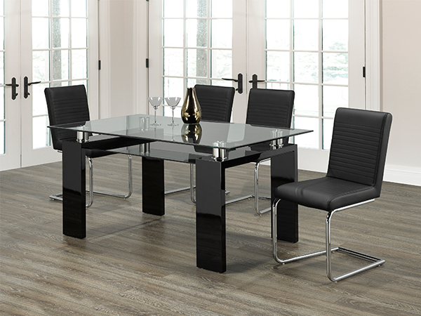 Image of t-1485 c-1040b 7pc dinette set.