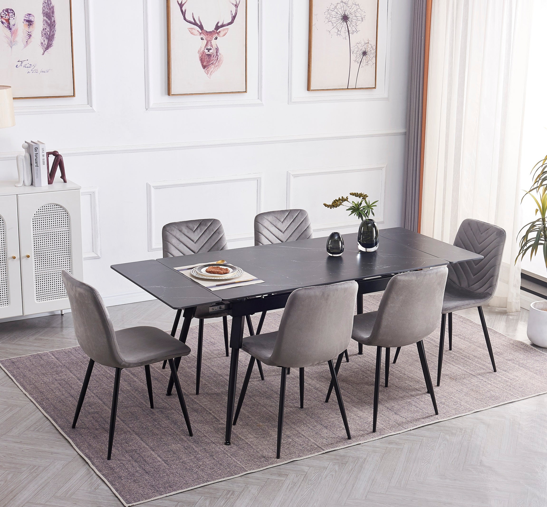 Image of t-1817 c-1817 7pc dinette set.