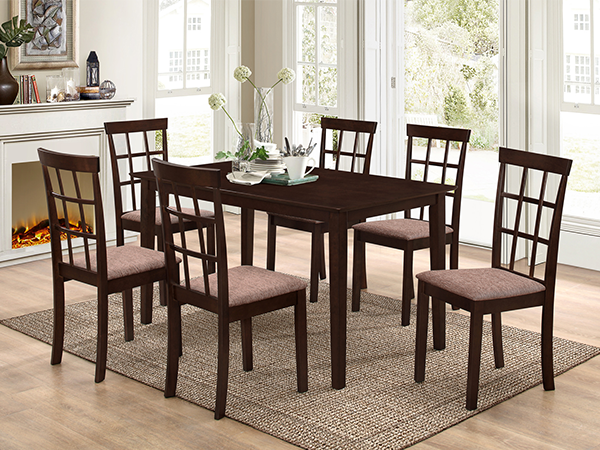 Image of t-1048 c-1010 7pc dinette set.