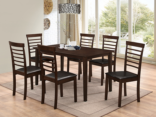 Image of t-1048 c-1011 7pc dinette set.