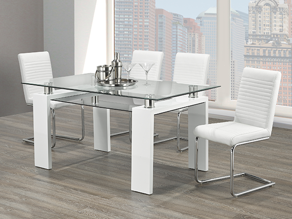 Image of t-1480 c-1040w 7pc dinette set.