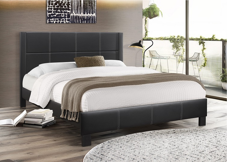 IF-5350 - Single or Double or Queen Bed - Platform Bed Includes Mattress Support