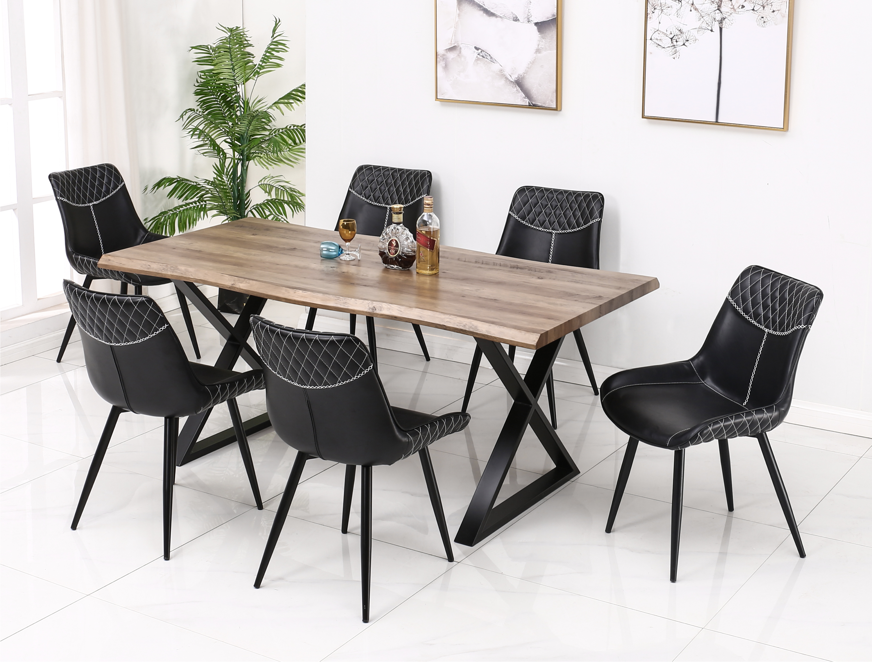 Image of t-1811 c-1826 7pc dinette set.