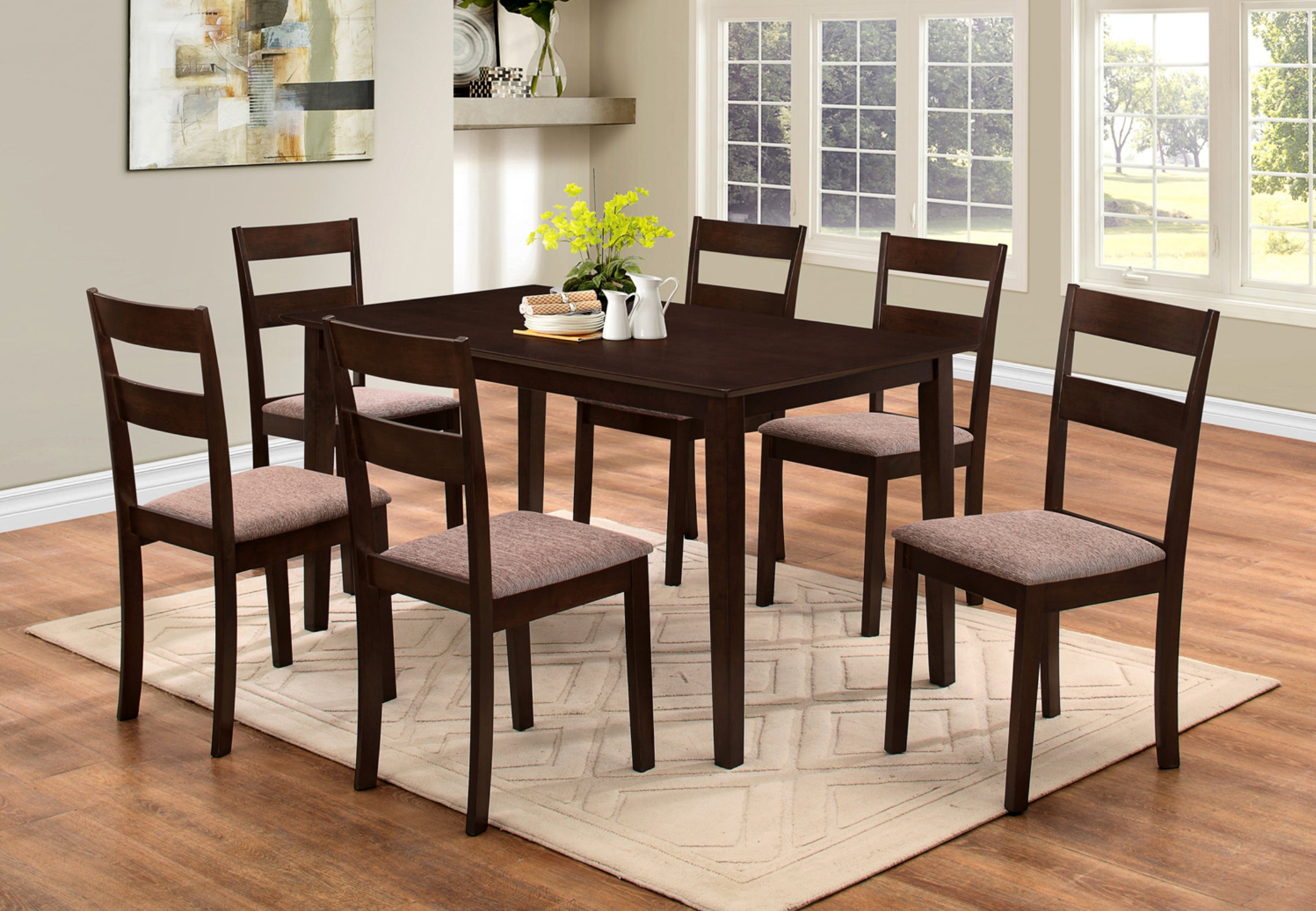 Image of t-1048 c-1033 7pc dinette set.