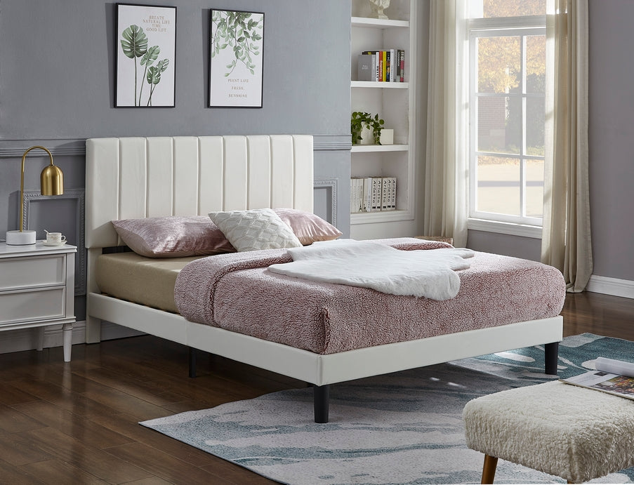 IF-5362 - Double or Queen Bed - Platform Bed Includes Mattress Support