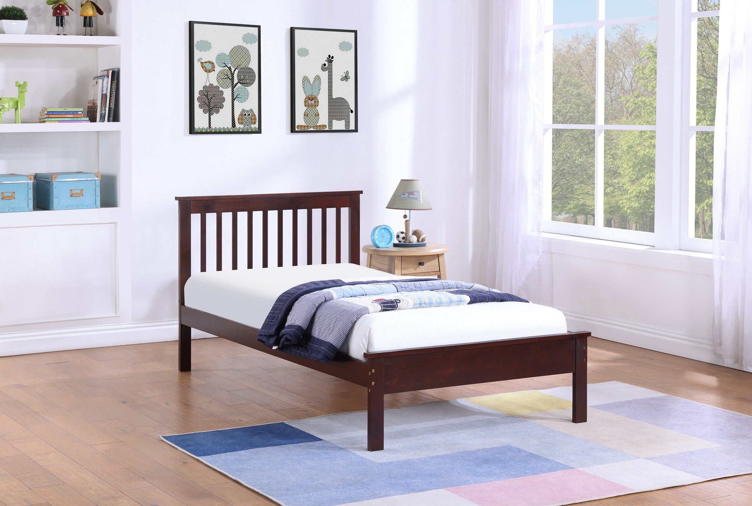 IF-415-EX - Single or Double Bed - Platform Bed Includes Mattress Support