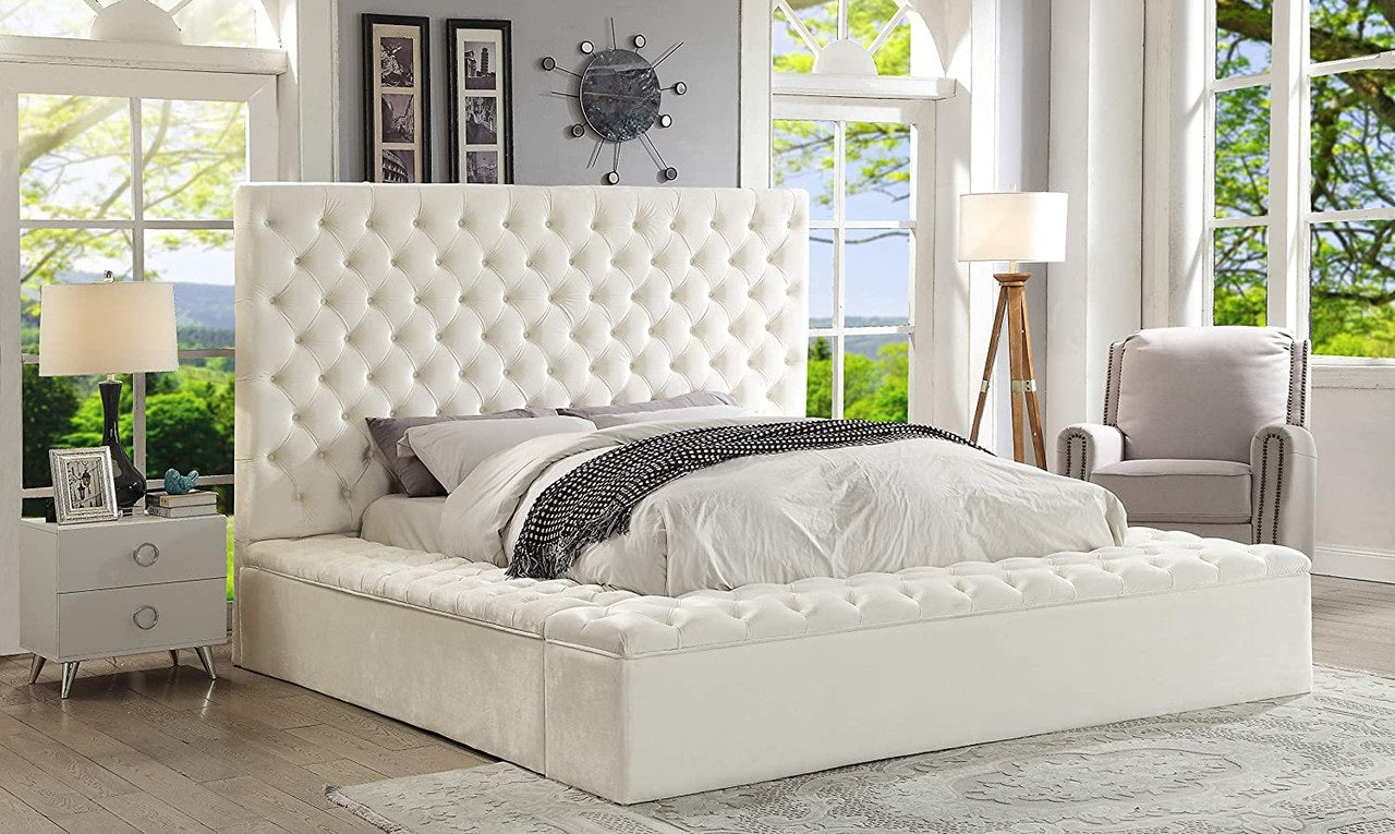 IF-5792 - Queen or King Bed - Platform Bed Includes Mattress Support