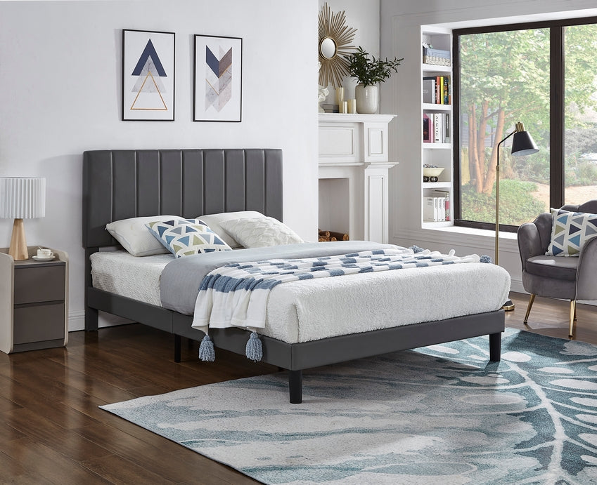 IF-5361 - Double or Queen Bed - Platform Bed Includes Mattress Support