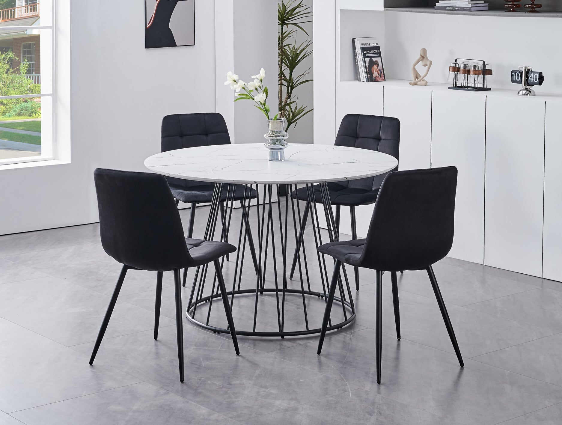 Image of t-1590 c-1591 5pc dinette set.