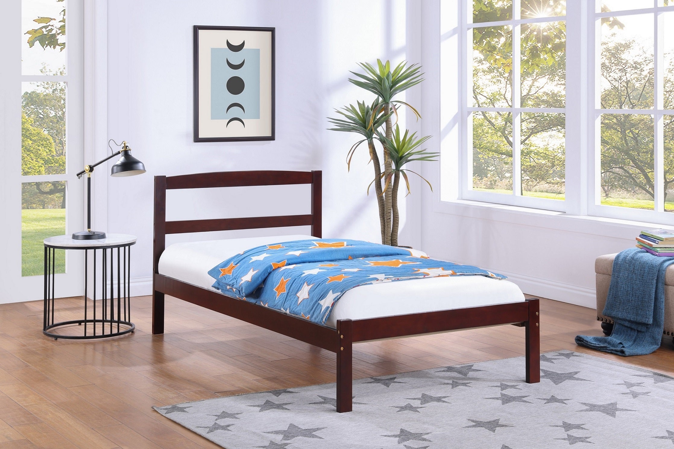 IF-416-EX - Single or Double Bed - Platform Bed Includes Mattress Support