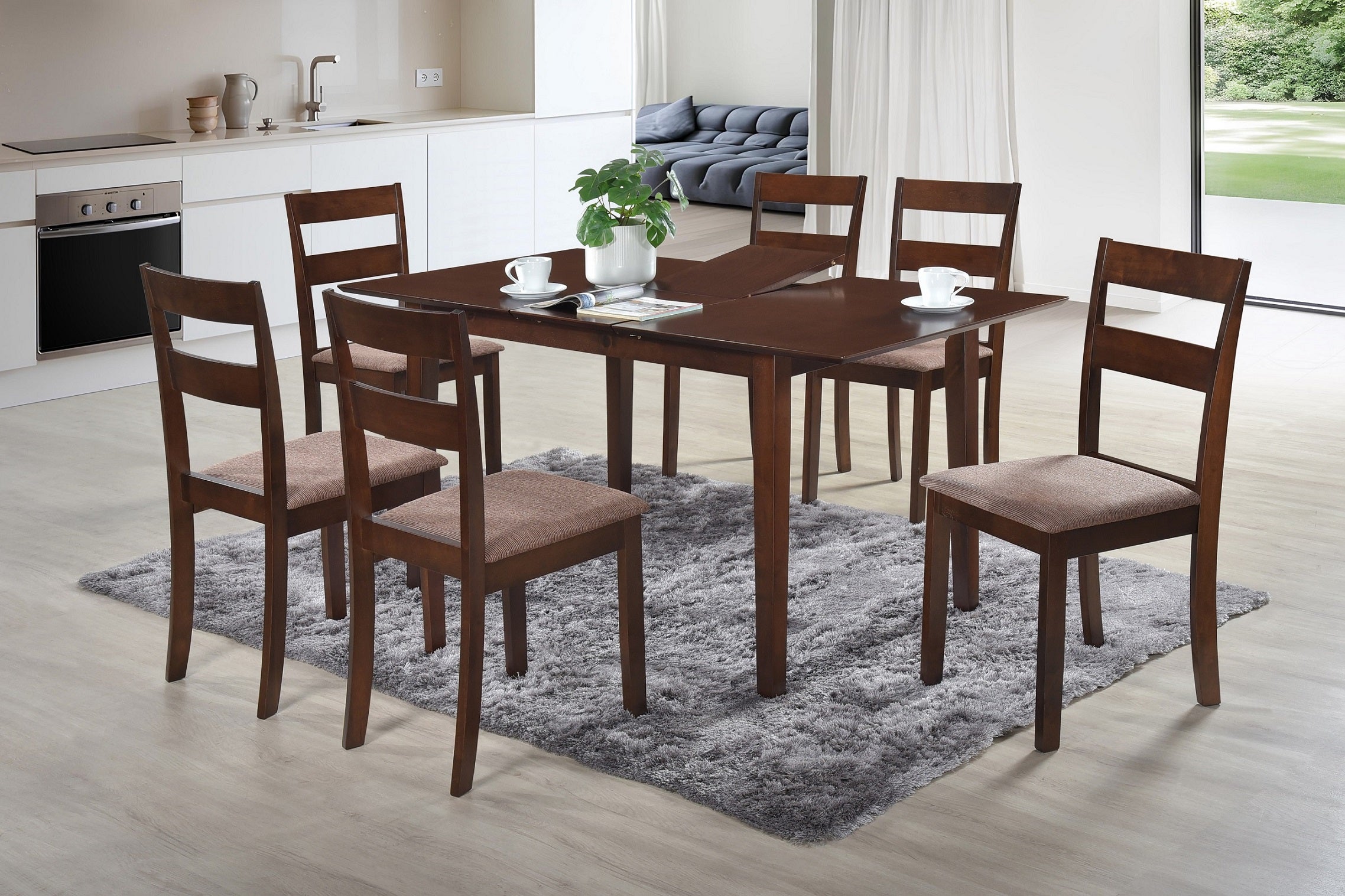 Image of t-1045 c-1033 7pc dinette set.