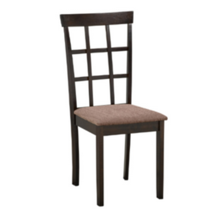 Image of c-1010: 02 sleek fabric dining chair.