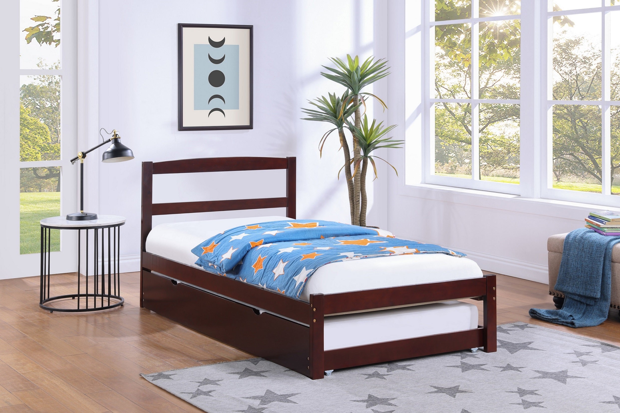 IF-416-EX - Single or Double Bed - Platform Bed Includes Mattress Support