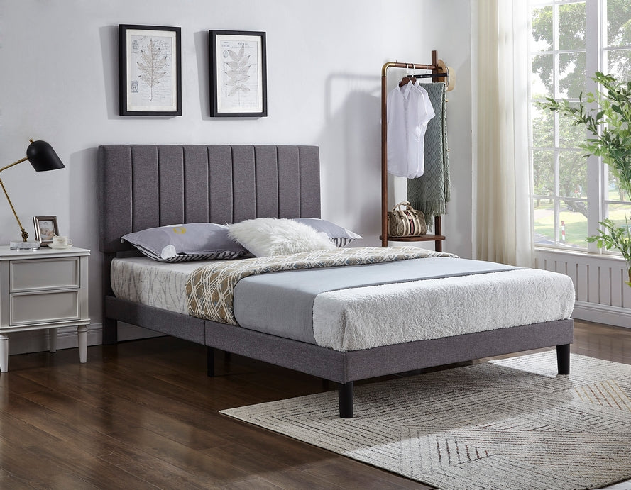 IF-5363 - Double or Queen or King Bed - Platform Bed Includes Mattress Support