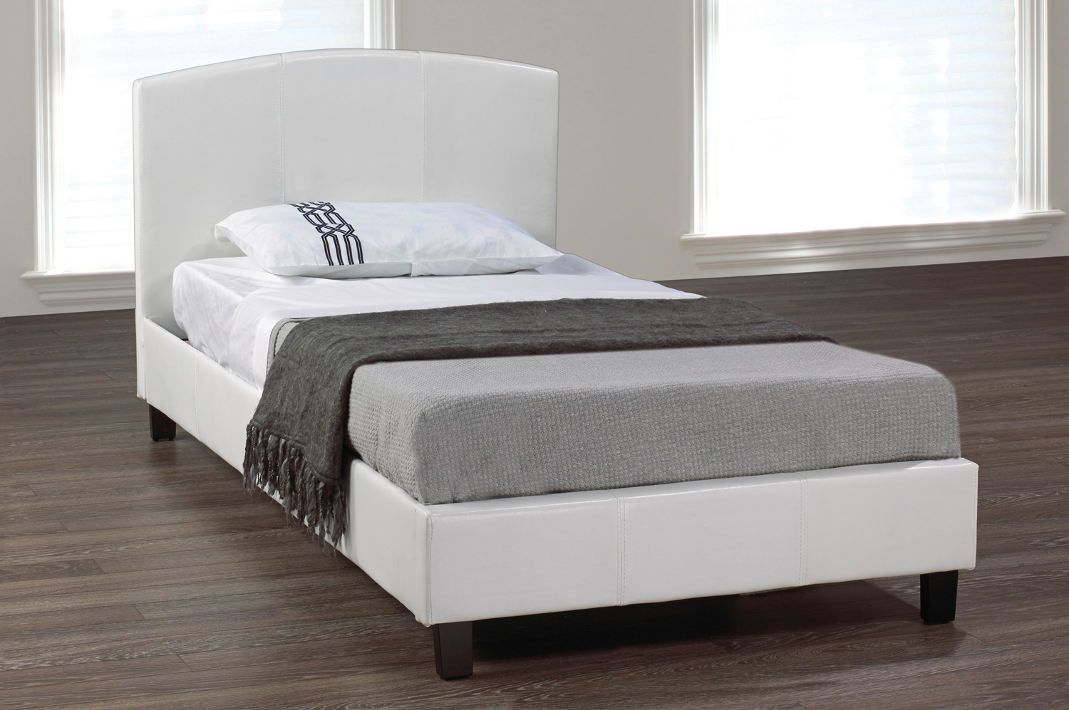 IF-133W - Single or Double or Queen Bed - Platform Bed Includes Mattress Support