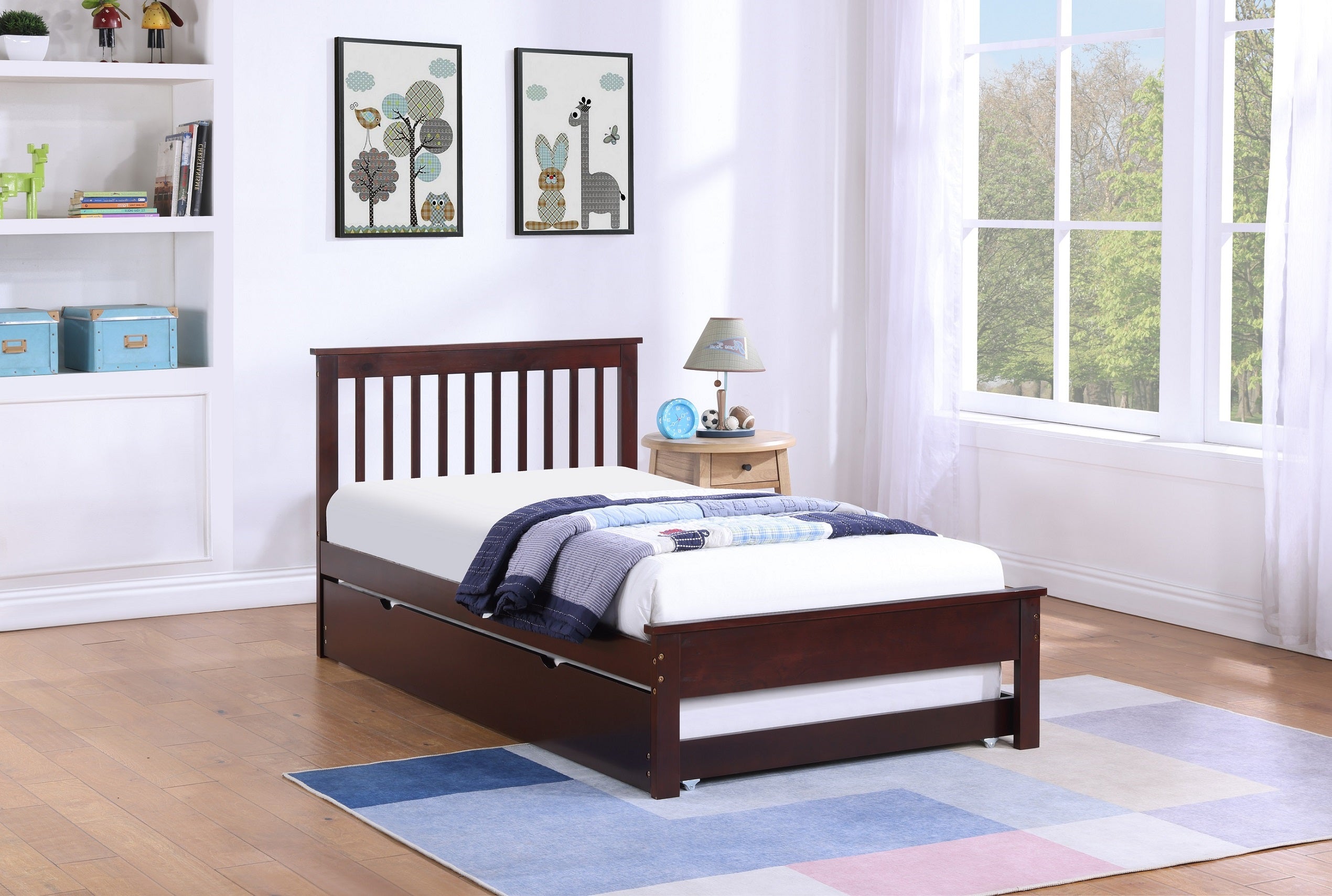 IF-415-EX - Single or Double Bed - Platform Bed Includes Mattress Support