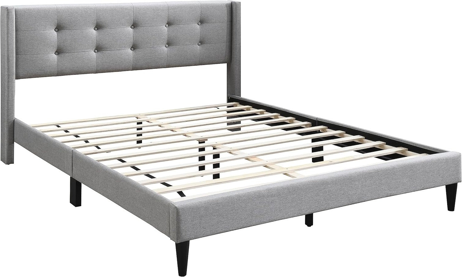 IF-5270 - Double or Queen or King Bed - Platform Bed Includes Mattress Support