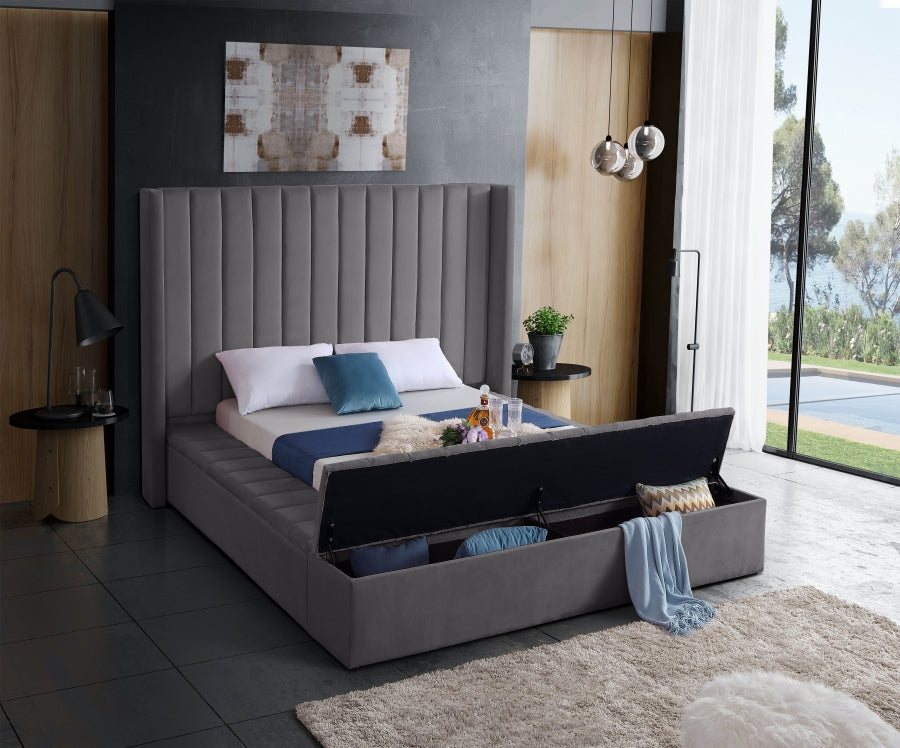 IF-5720 - Queen or King Bed - Platform Bed Includes Mattress Support