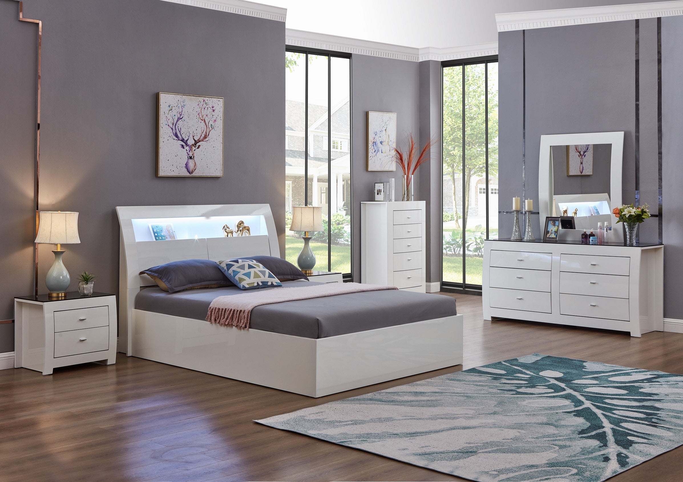 BARCELONA BEDROOM SET 8PCS