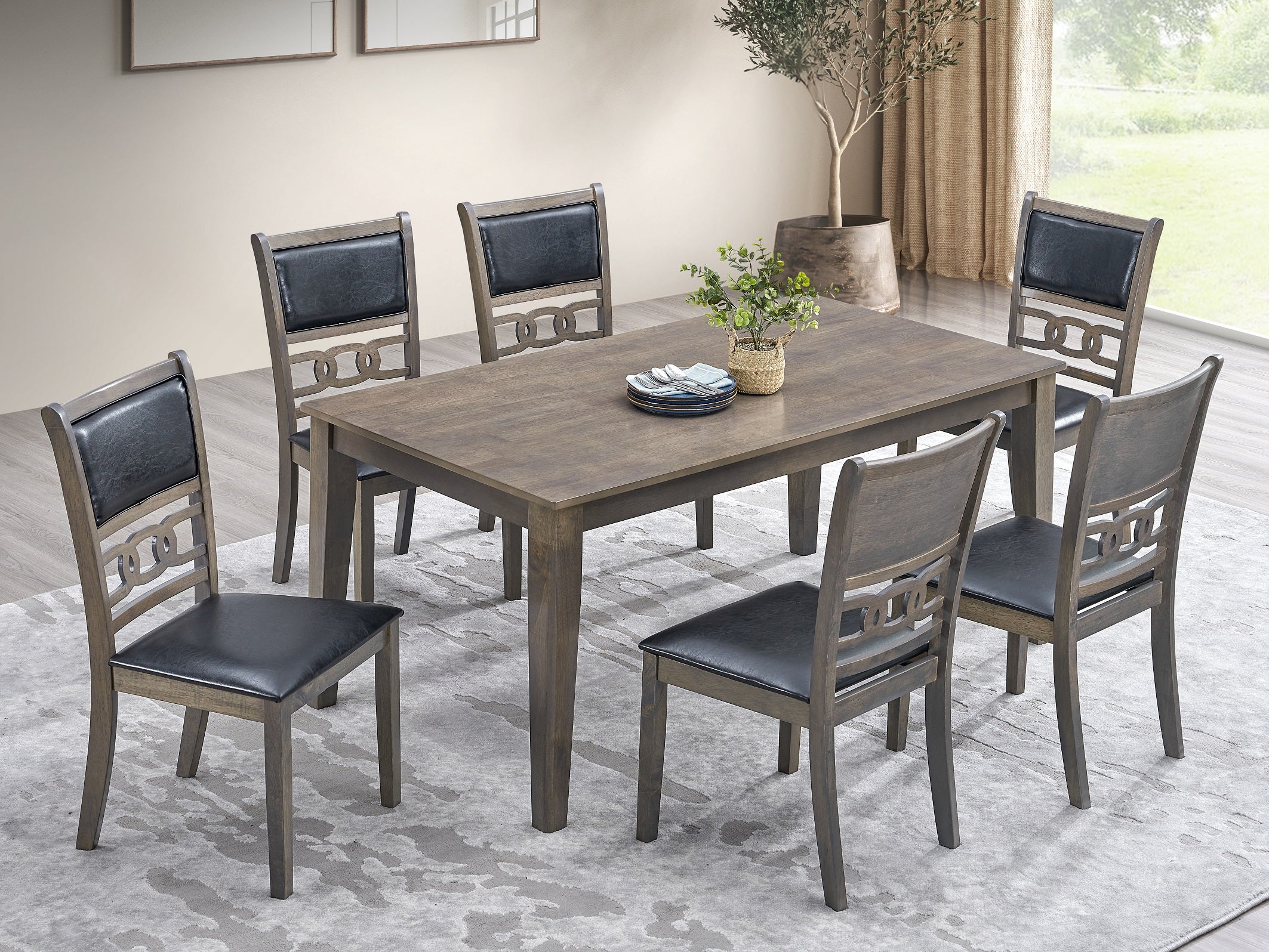 Image of t-1080 c-1083 7pc dinette set.