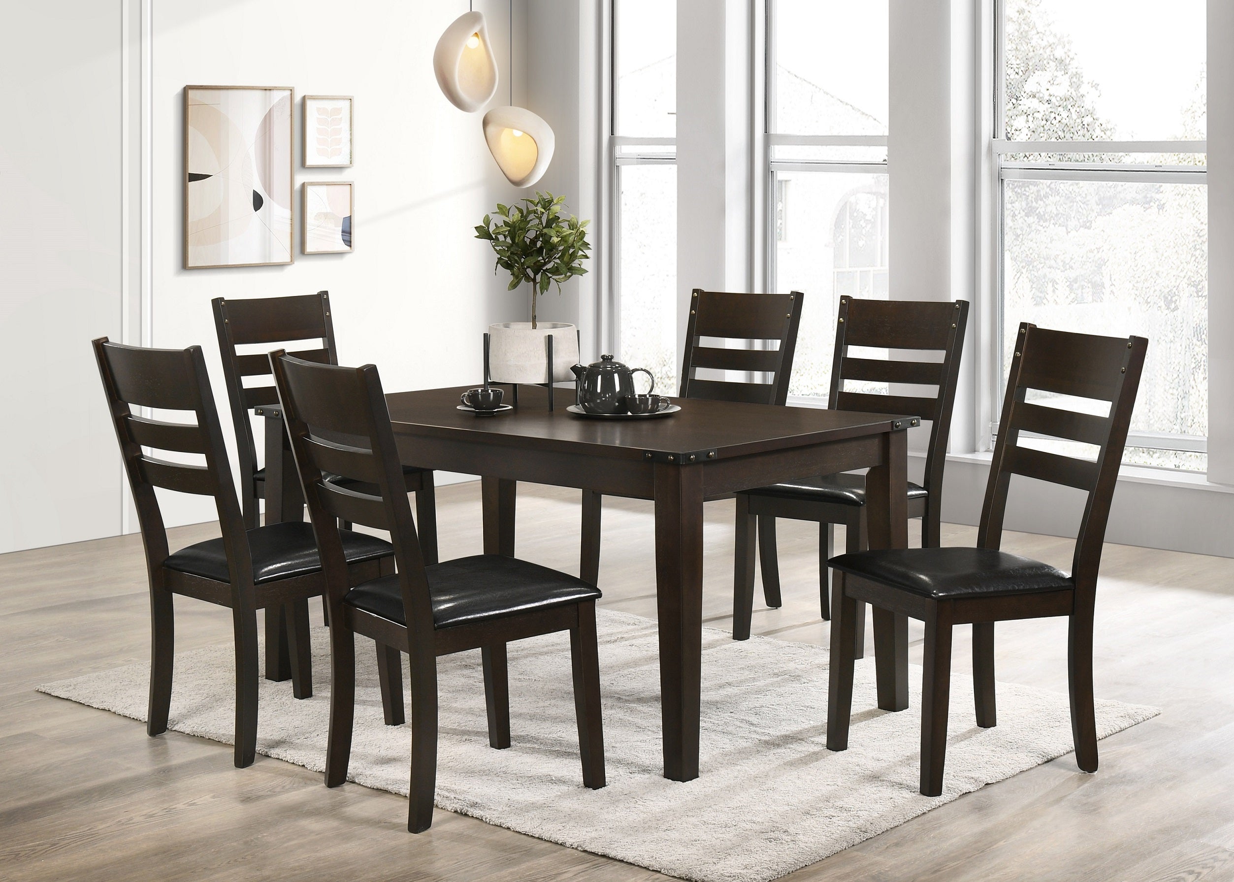 Image of t-1090 c-1091 7pc dinette set.