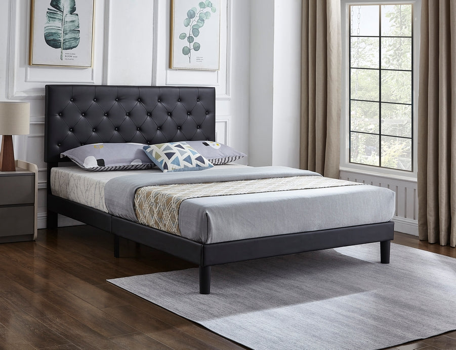 IF-5380 - Double or Queen or King Bed - Platform Bed Includes Mattress Support