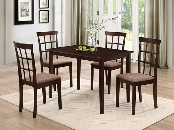 Image of t-1047 c-1010 5pc dinette set.