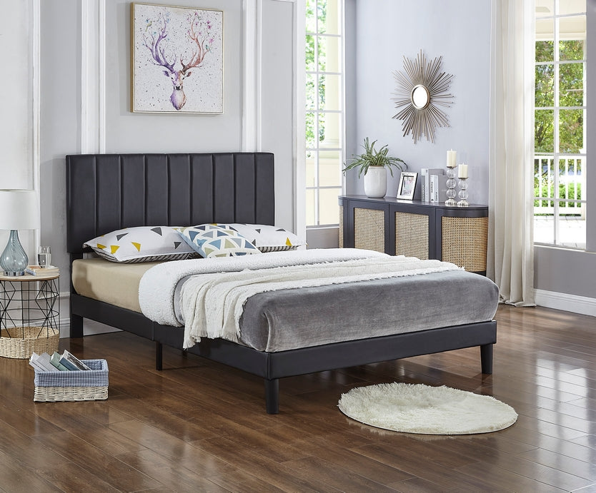 IF-5360 - Double or Queen or King Bed - Platform Bed Includes Mattress Support