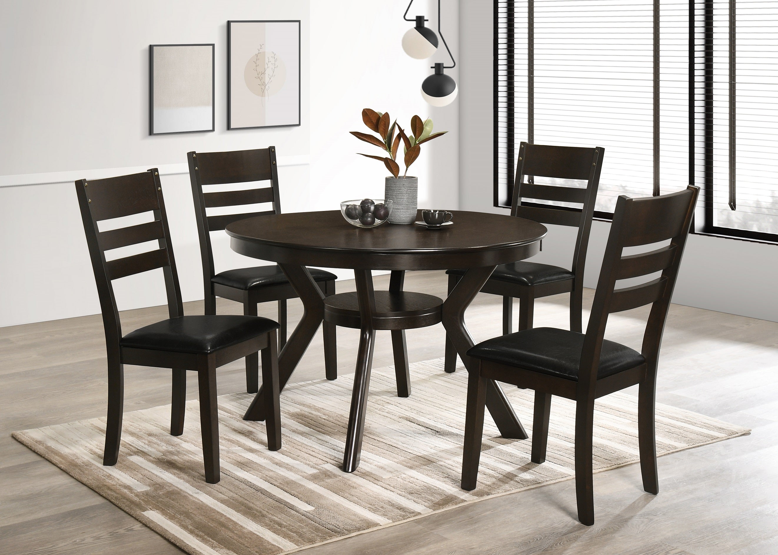 Image of t-1085 c-1091 5pc dinette set.