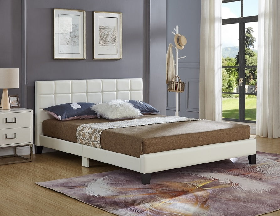 IF-5422 - Double or Queen Bed - Platform Bed Includes Mattress Support