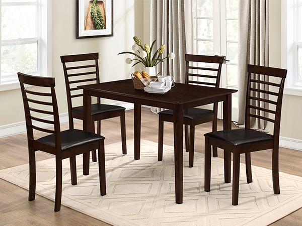 Image of t-1047 c-1011 5pc dinette set.