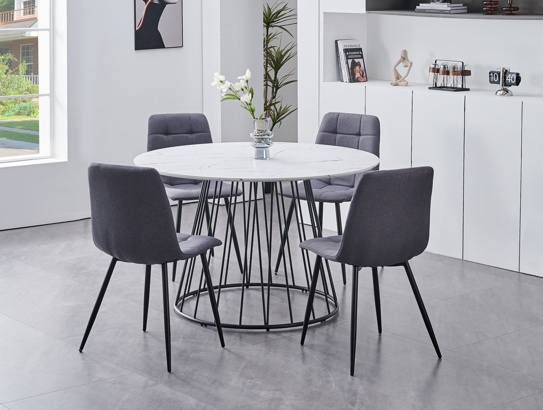 Image of t-1590 c-1593 5pc dinette set.