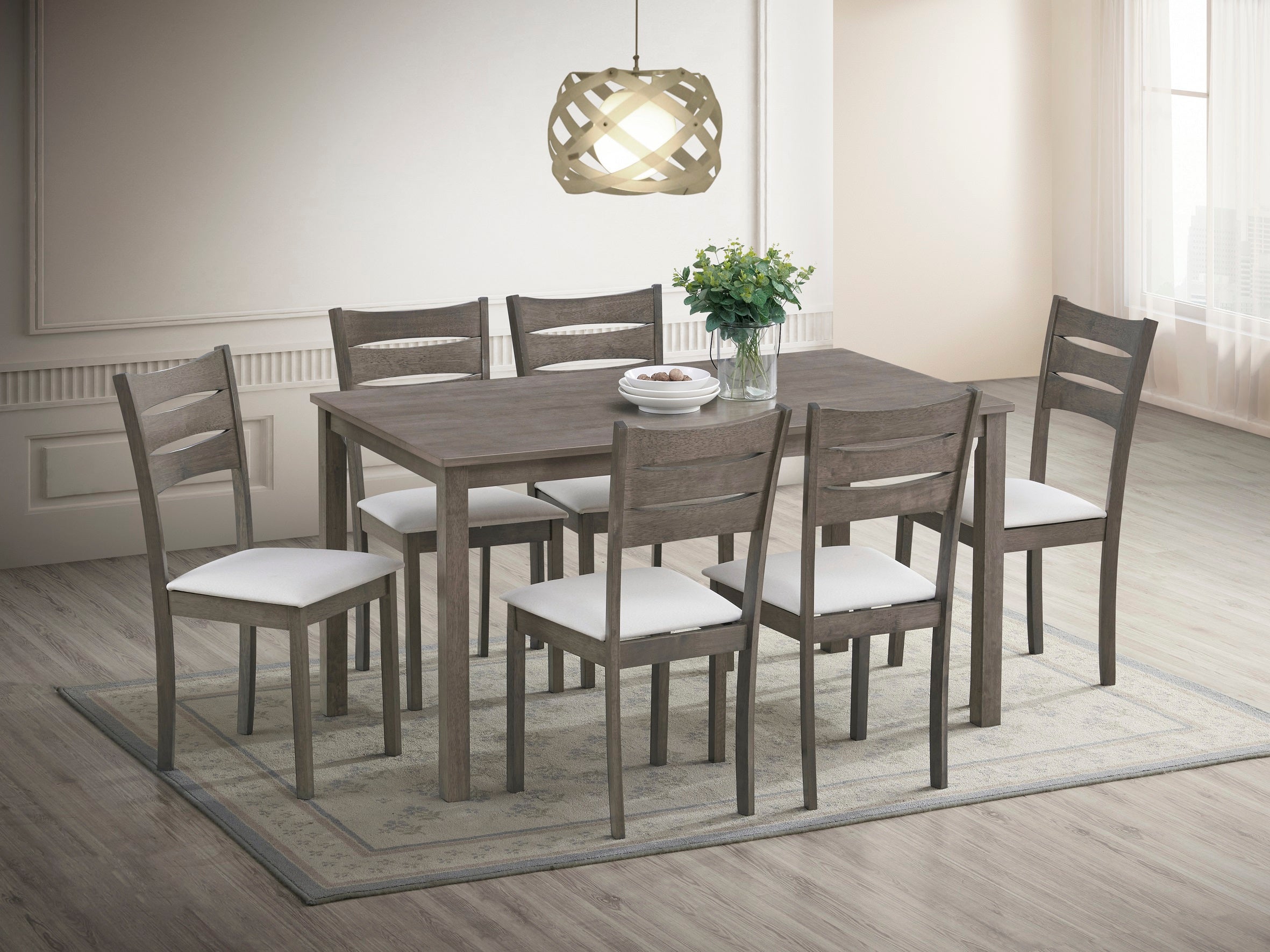 Image of t-1051 c-1052 7pc dinette set.