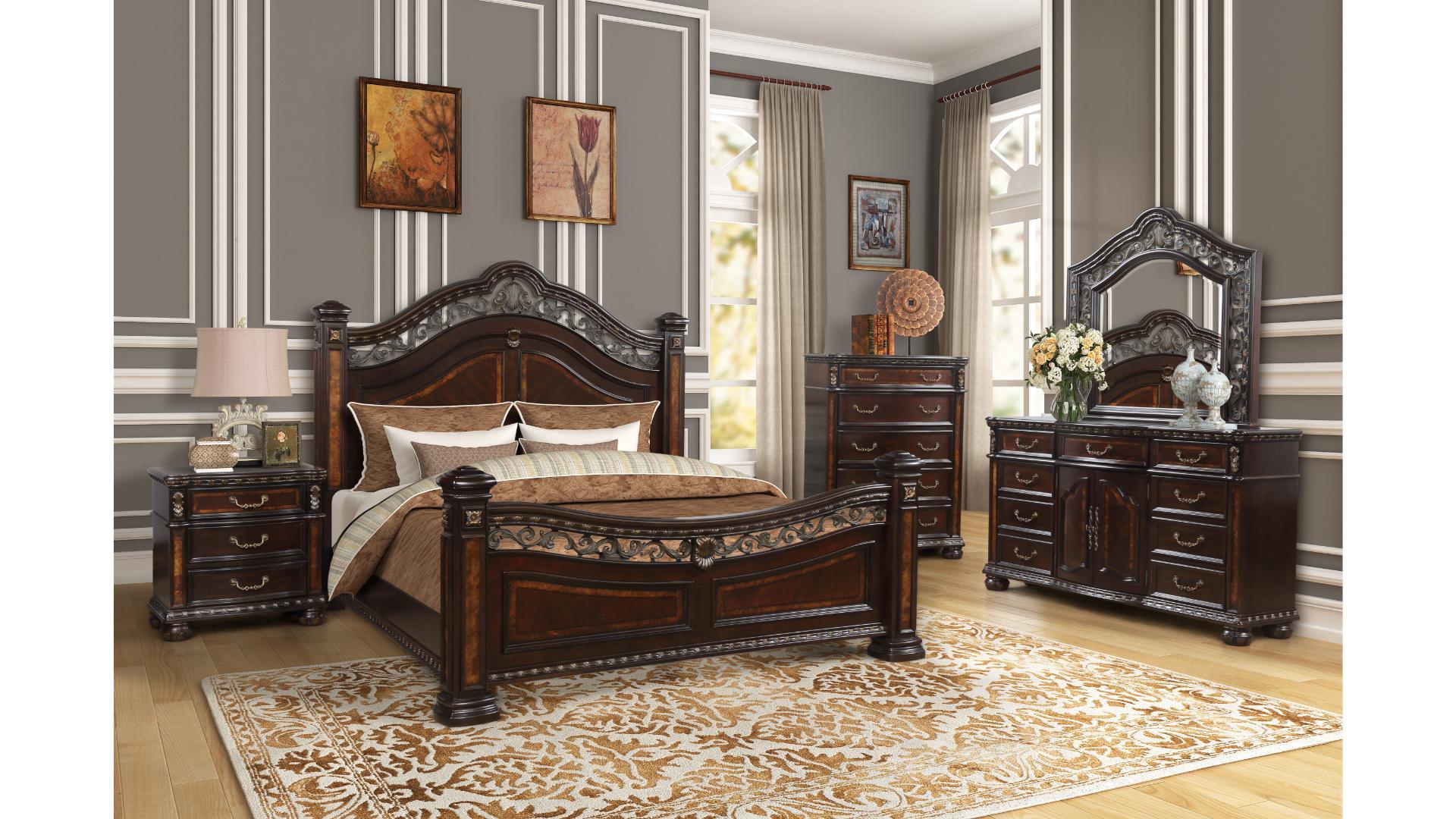 ROSE BEDROOM SET 8PCS