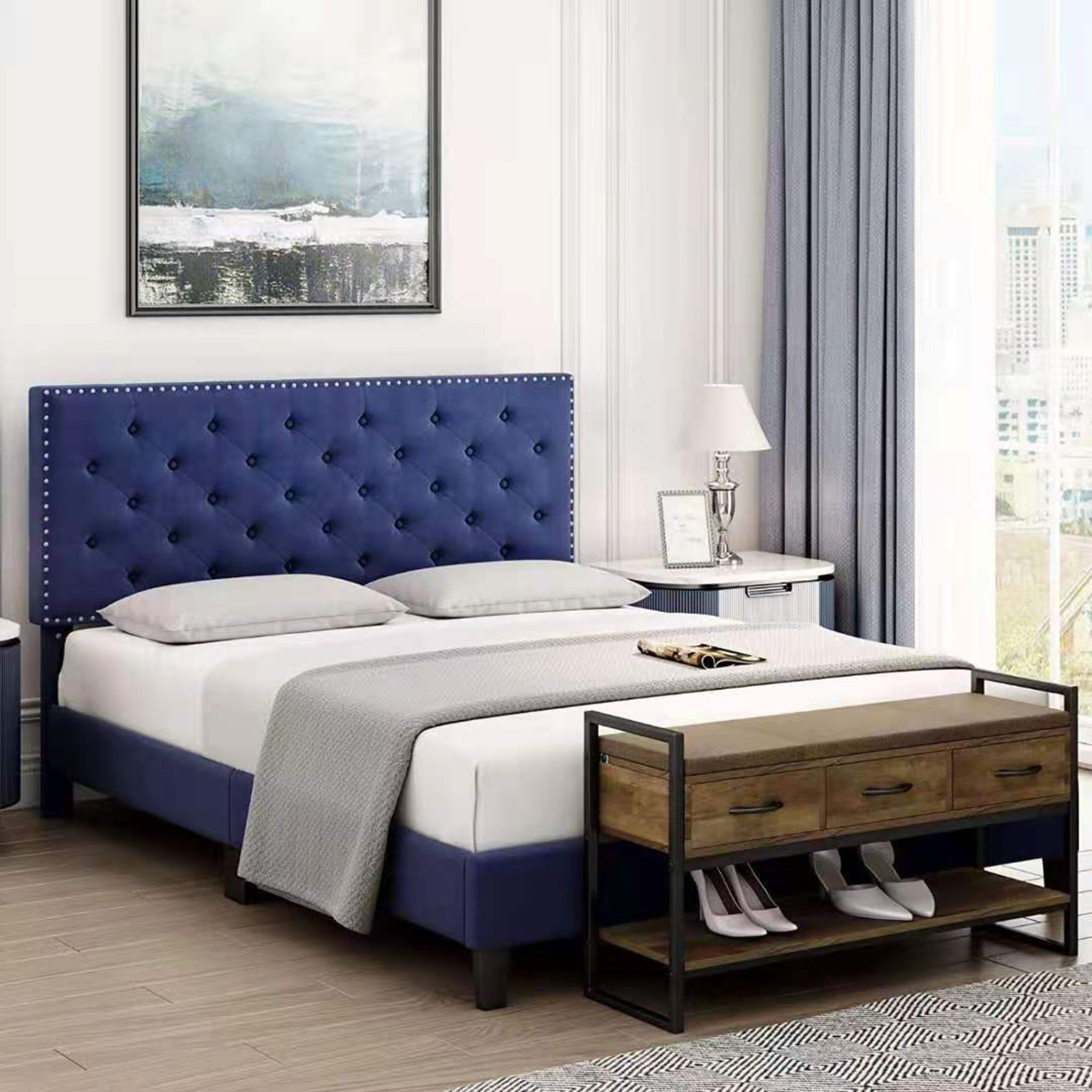 BED RUBY - Bed Frame Upholstered