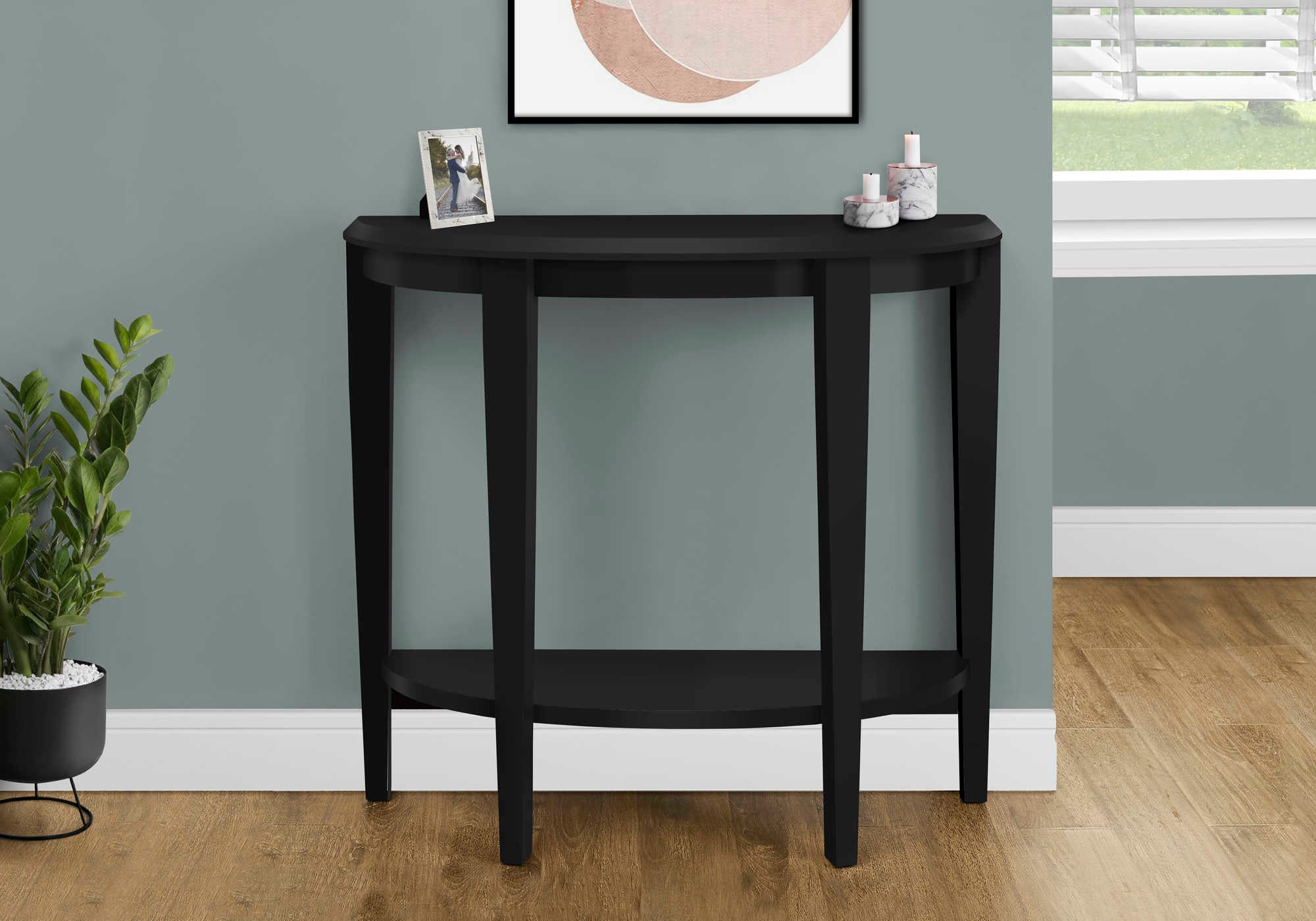 ACCENT TABLE - 36L  BLACK HALL CONSOLE