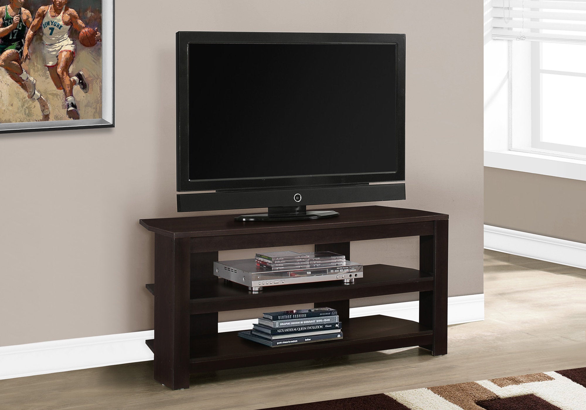 tv stand 42l espresso corner i2568