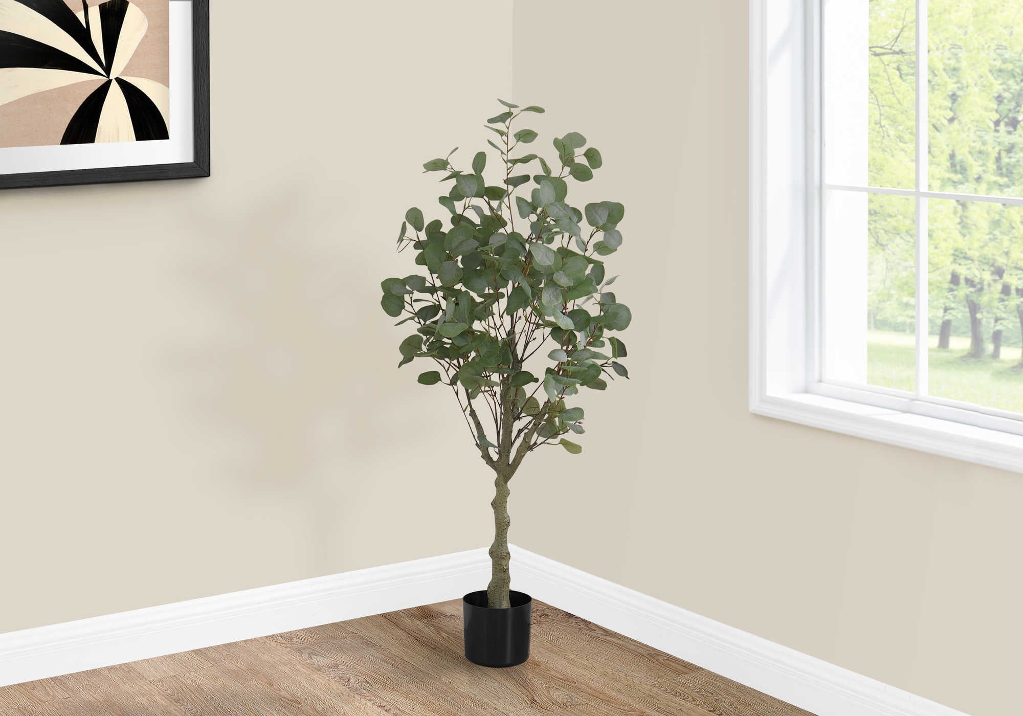 ARTIFICIAL PLANT - 46H  INDOOR EUCALYPTUS TREE 5 POT