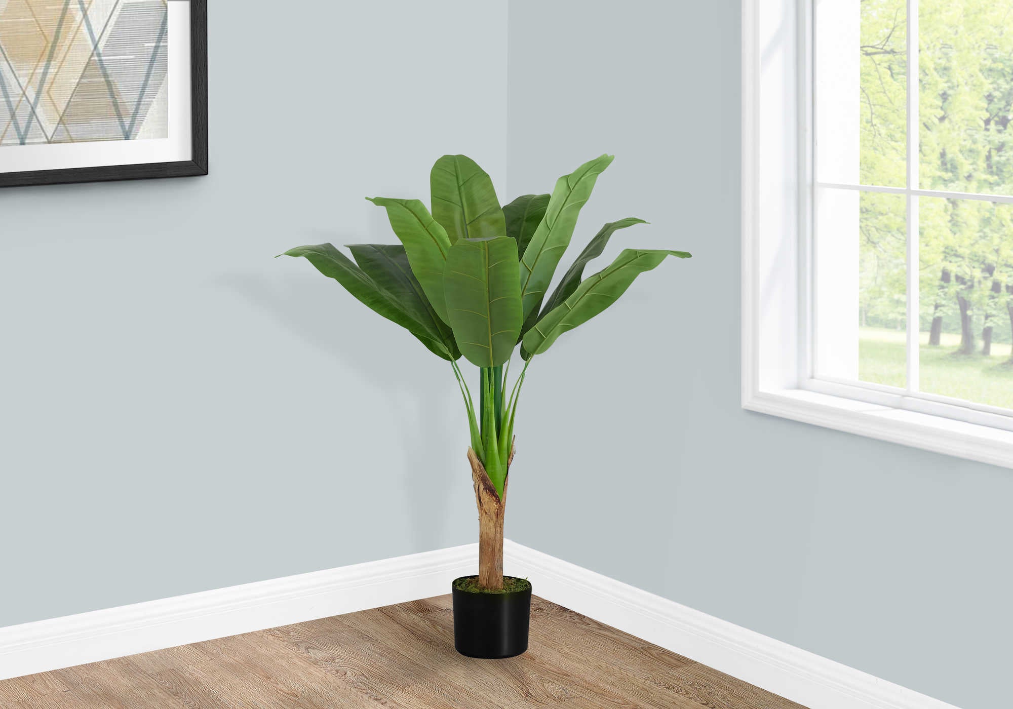 ARTIFICIAL PLANT - 43H  INDOOR BANANA TREE IN A 5 POT